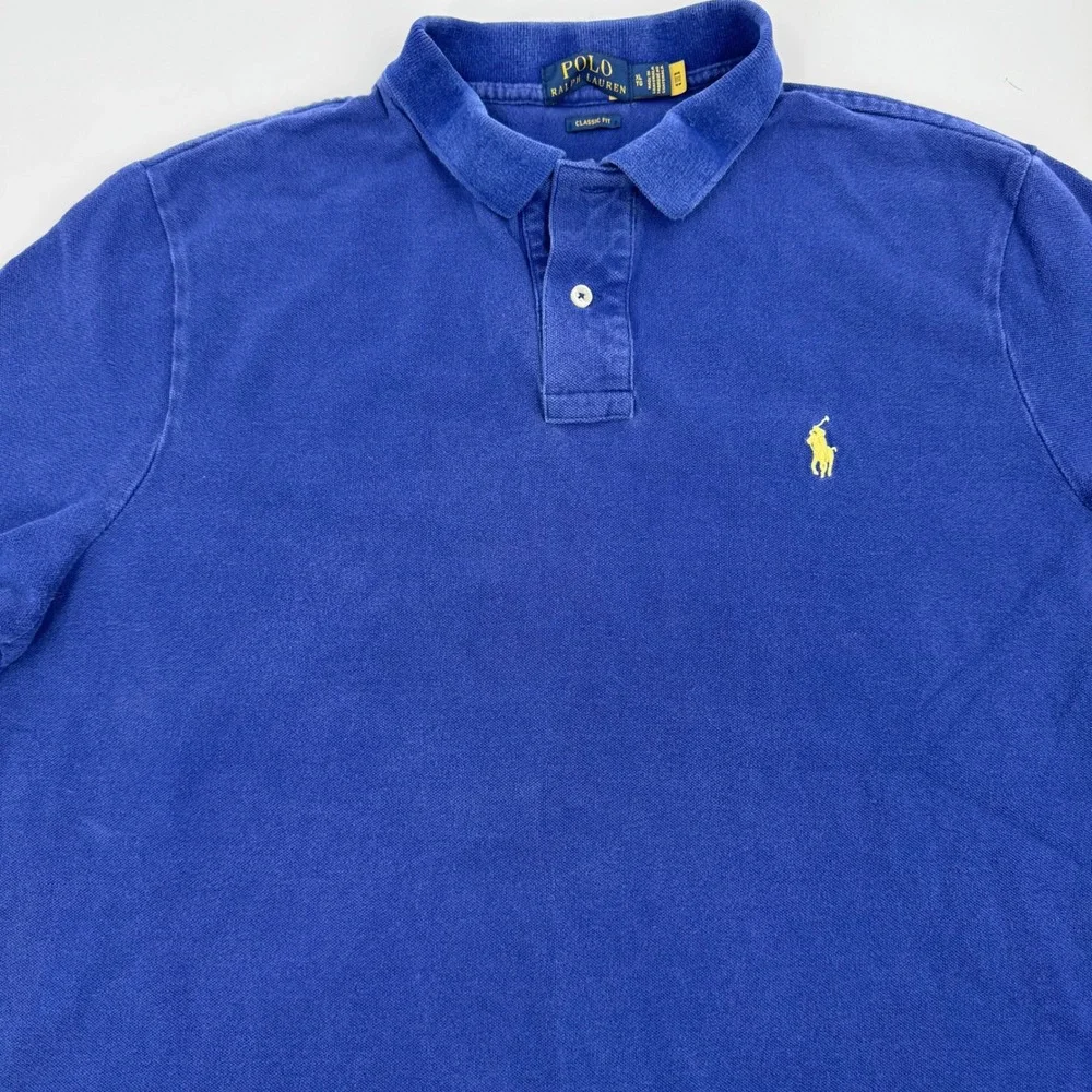 Polo Ralph Lauren Men Classic Fit Royal‎ Blue Short Sleeve Polo Shirt XL